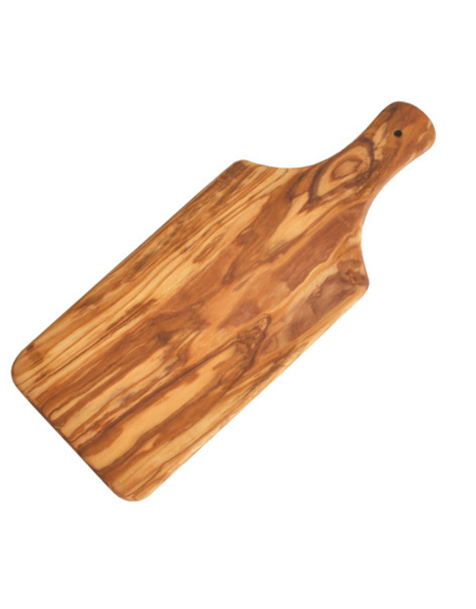 Naturally Med OLIVE WOOD SERVING BOARD WITH HANDLE