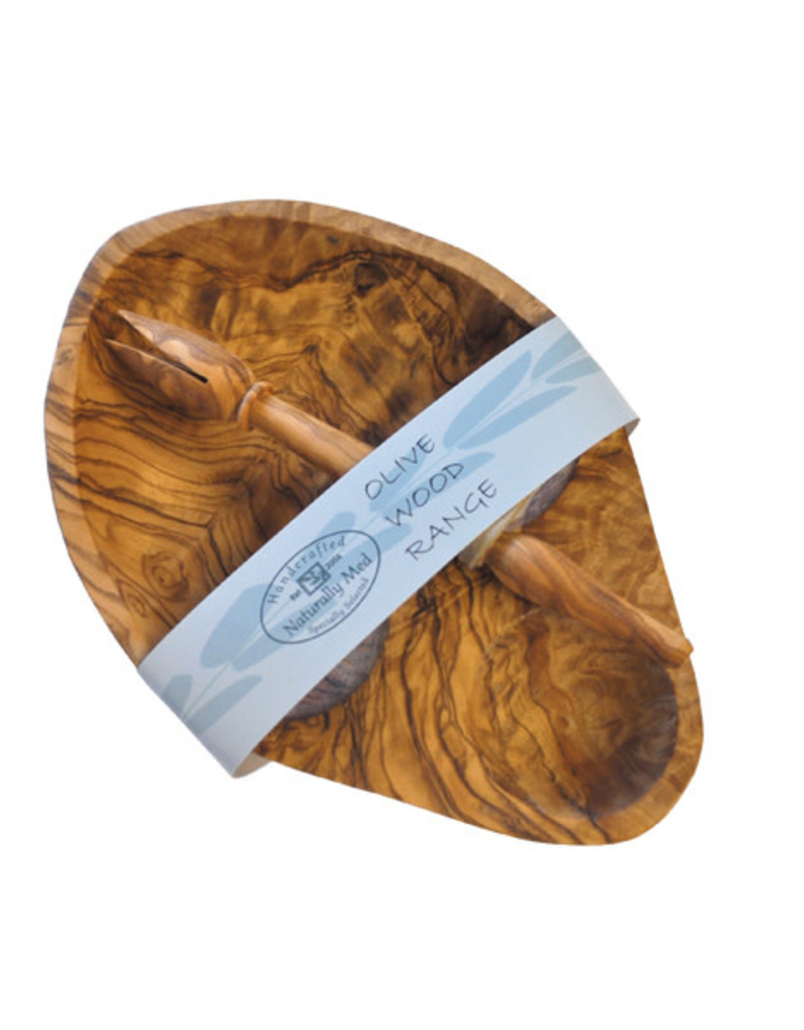 Naturally Med OLIVE WOOD OLIVE DISH AND STABBER