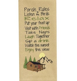 Park Designs PORCH RULES KITCHEN TOWEL