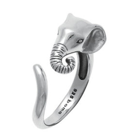 Boma ELEPHANT WRAP RING SILVER