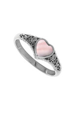 Boma HEART PINK SHELL RING SILVER