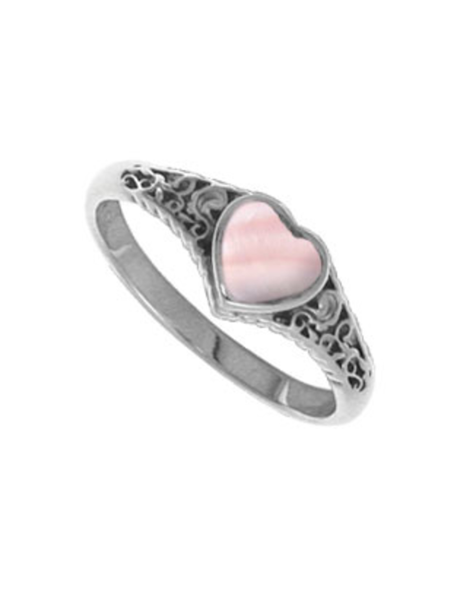 Boma HEART PINK SHELL RING SILVER