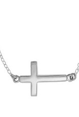 Boma CROSS NECKLACE 16"+2 SILVER