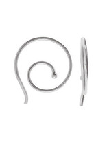 Boma HOOP THREADER EARRING SILVER