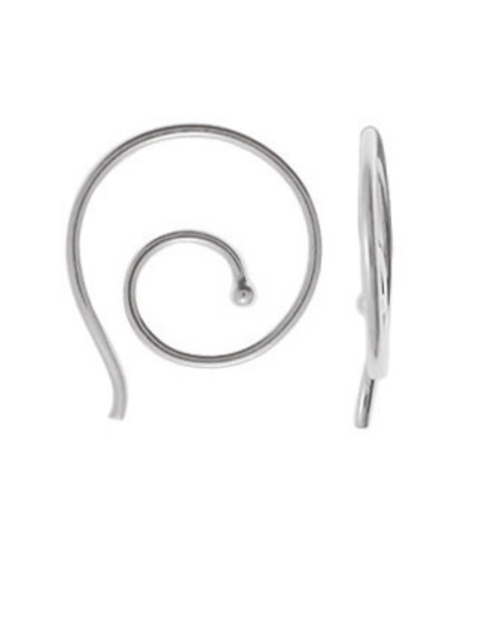 Boma HOOP THREADER EARRING SILVER