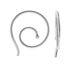 Boma HOOP THREADER EARRING SILVER