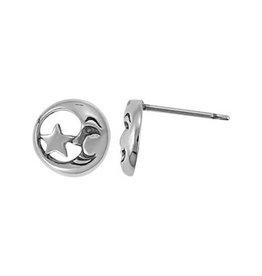 Boma MOON AND STAR STUD EARRING