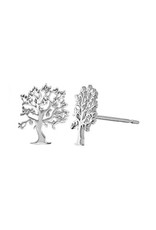 Boma TREE OF LIFE STUD EARRING SILVER