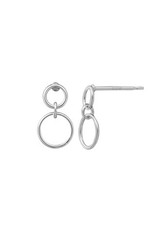 Boma CIRCLES POST EARRINGS SILVER