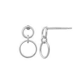 Boma CIRCLES POST EARRINGS SILVER