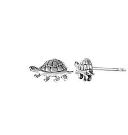 Boma TURTLE STUD EARRINGS SILVER