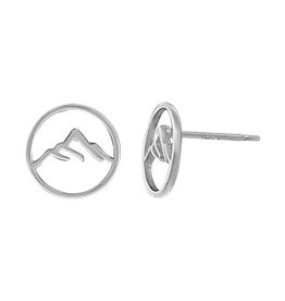 Boma MOUNTAIN STUD EARRINGS SILVER