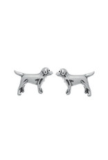 Boma LAB DOG STUD EARRING SILVER