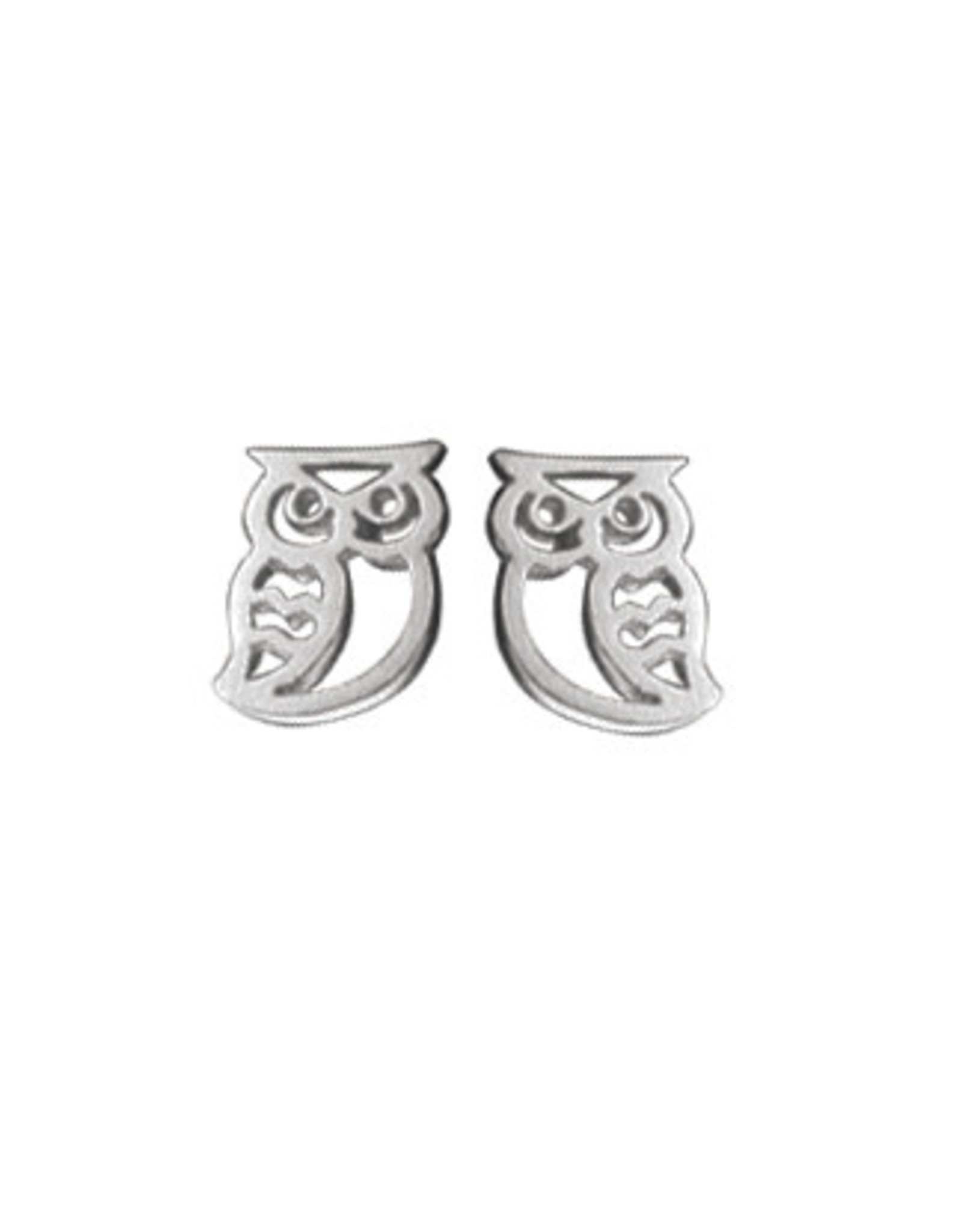 Boma OWL STUD EARRING SILVER