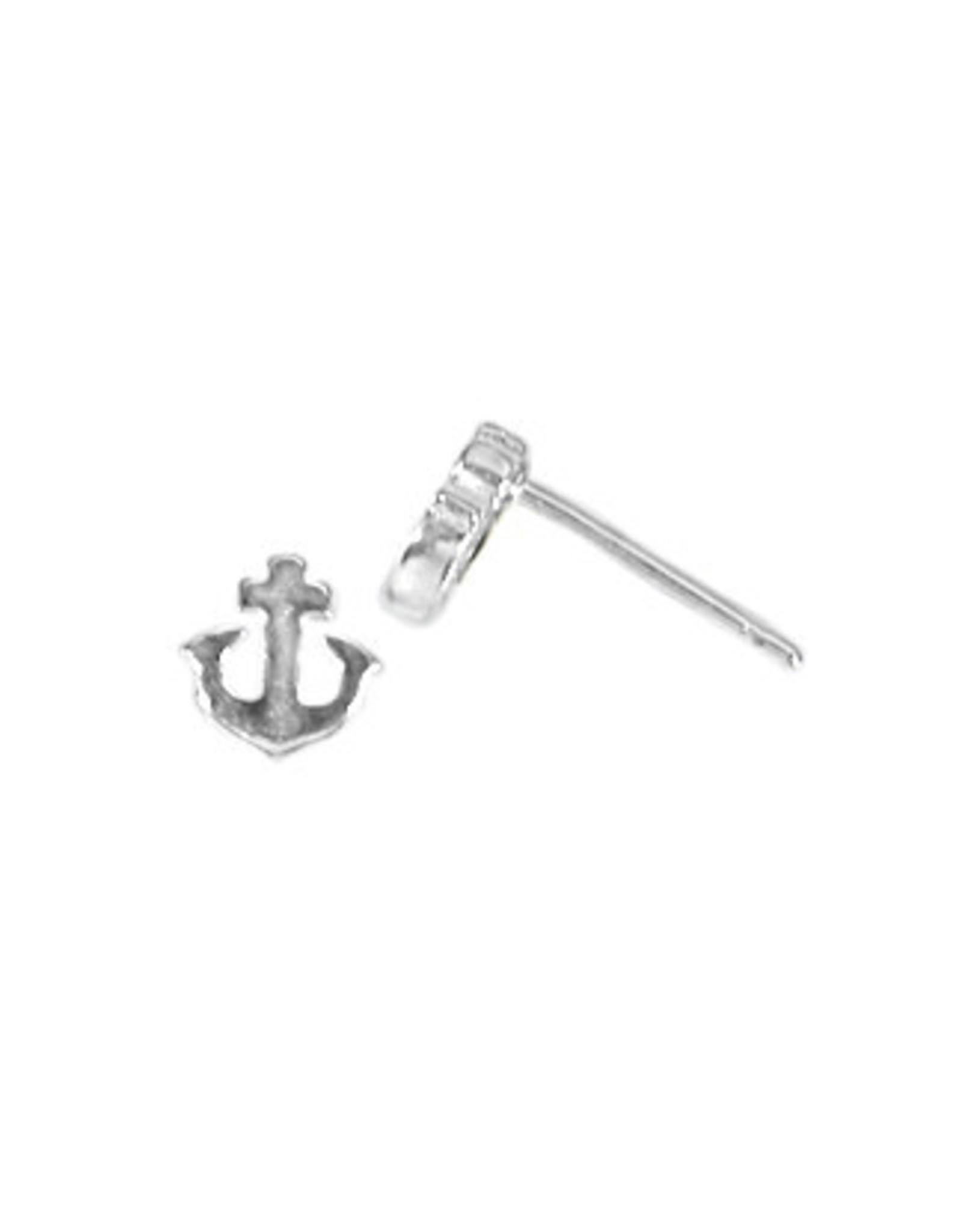 Boma ANCHOR STUD EARRING SILVER
