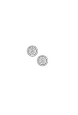 Boma CUBIC ZIRCONIA STUD EARRING SILVER