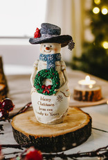 Pavilion Gift CHRISTMAS FAMILY SNOWMAN WITH WREATH