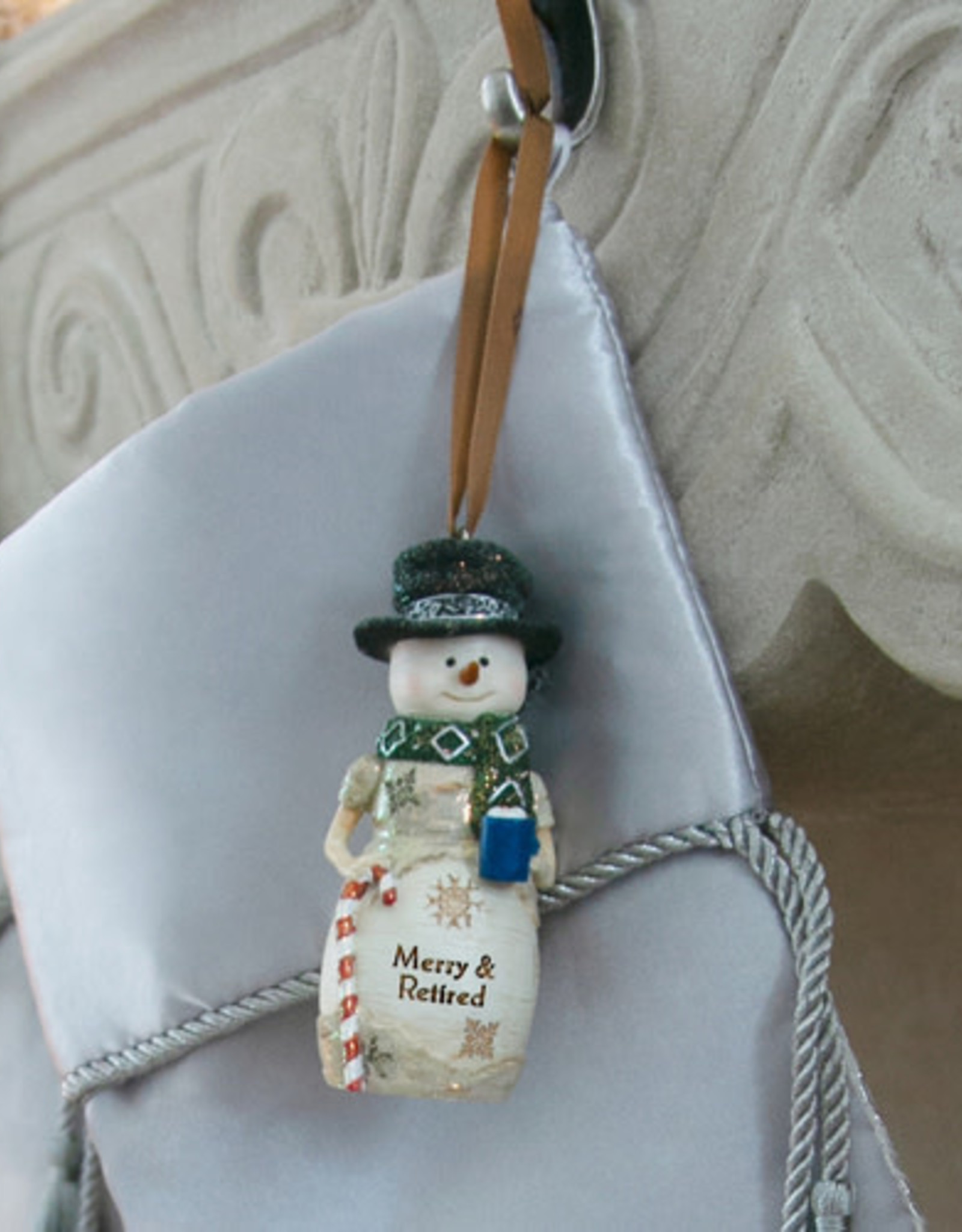 Pavilion Gift RETIREMENT SNOWMAN ORNAMENT - BirchHearts