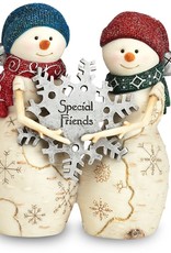 Pavilion Gift SPECIAL FRIENDS BIRCHEARTS SNOWMAN