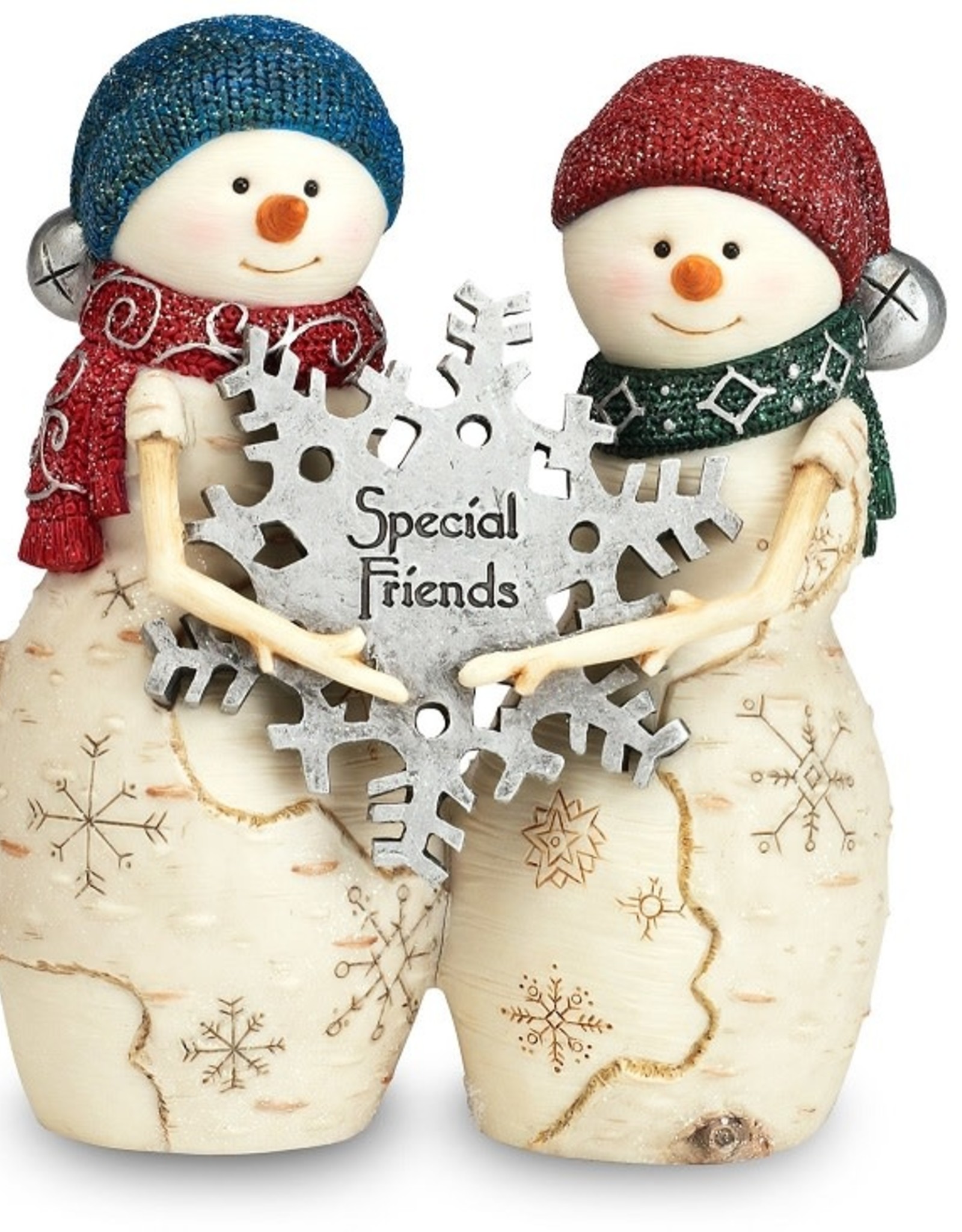 Pavilion Gift SPECIAL FRIENDS BIRCHEARTS SNOWMAN