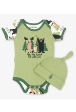 Little Blue House MAY THE FOREST BE WITH YOU BABY BODYSUIT AND HAT