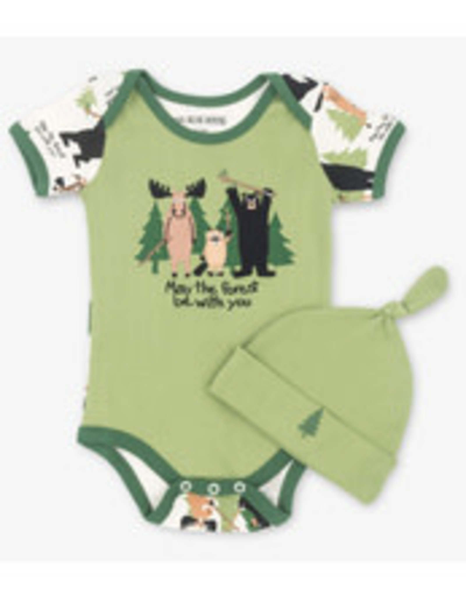 Little Blue House MAY THE FOREST BE WITH YOU BABY BODYSUIT AND HAT