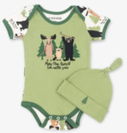 Little Blue House MAY THE FOREST BE WITH YOU BABY BODYSUIT AND HAT