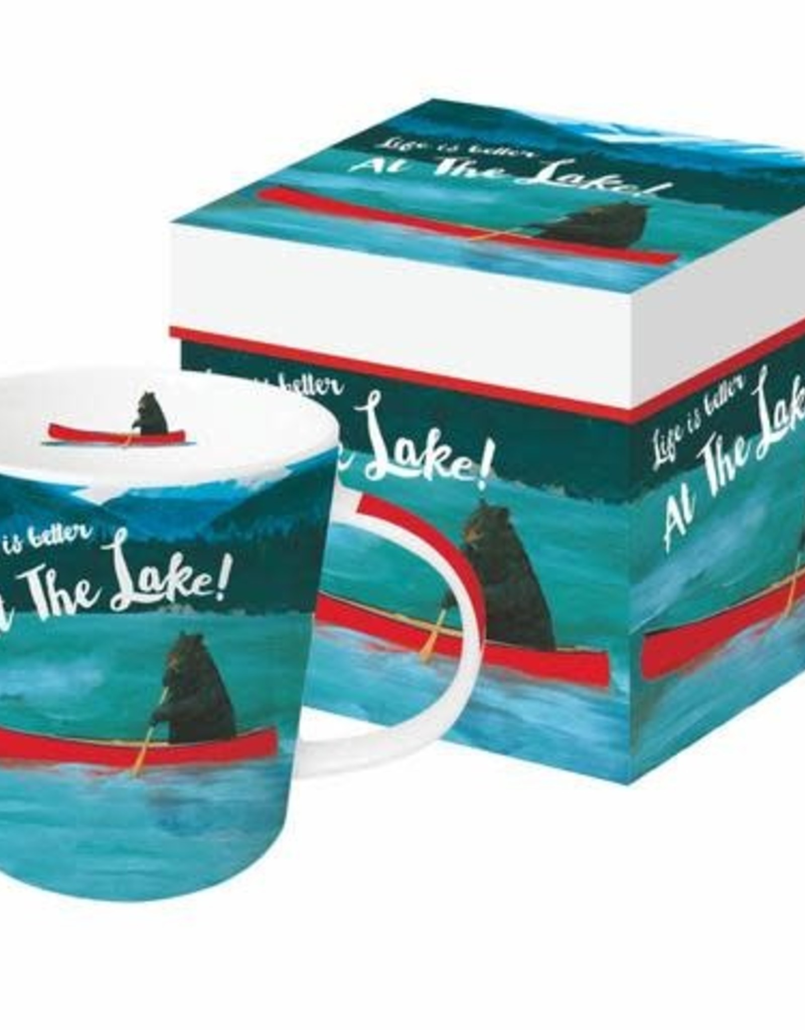 Paper Products Designs BEAR'S LAKE MUG IN A GIFT BOX