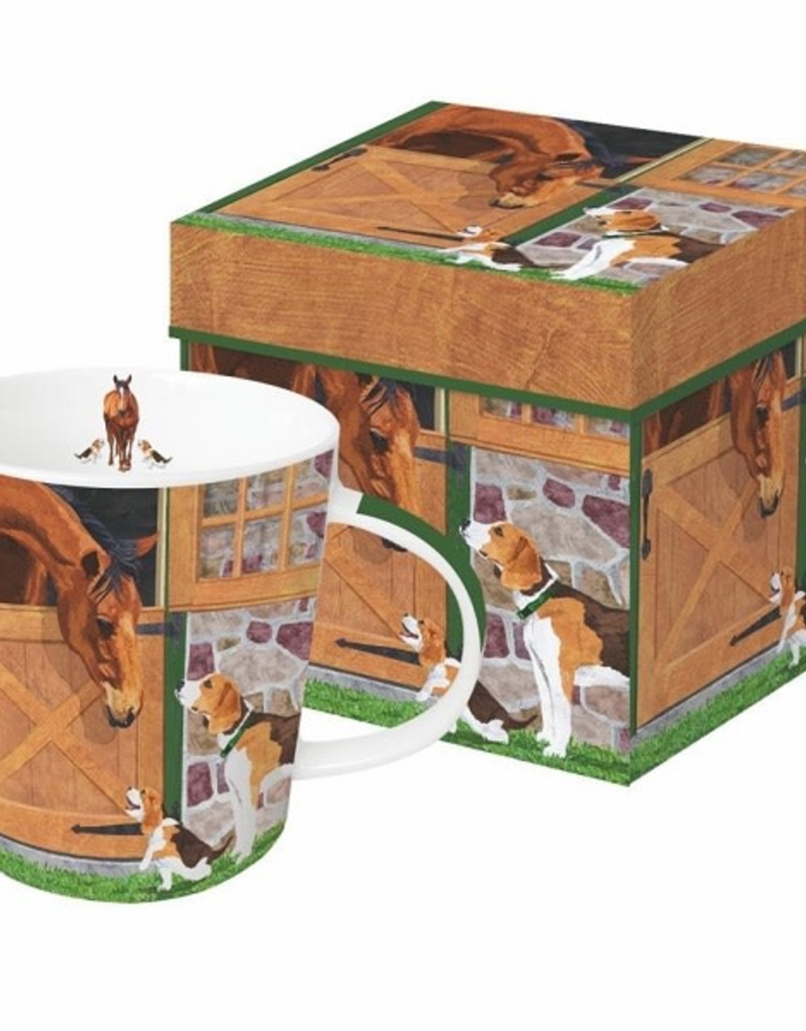 Paper Products Designs HORSE HOUNDS MUG IN A BOX