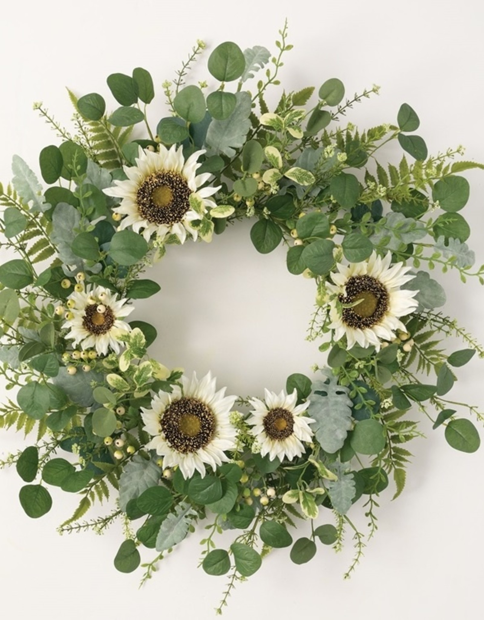 Sullivans SUNFLOWER EUCULYPTUS BERRY WREATH