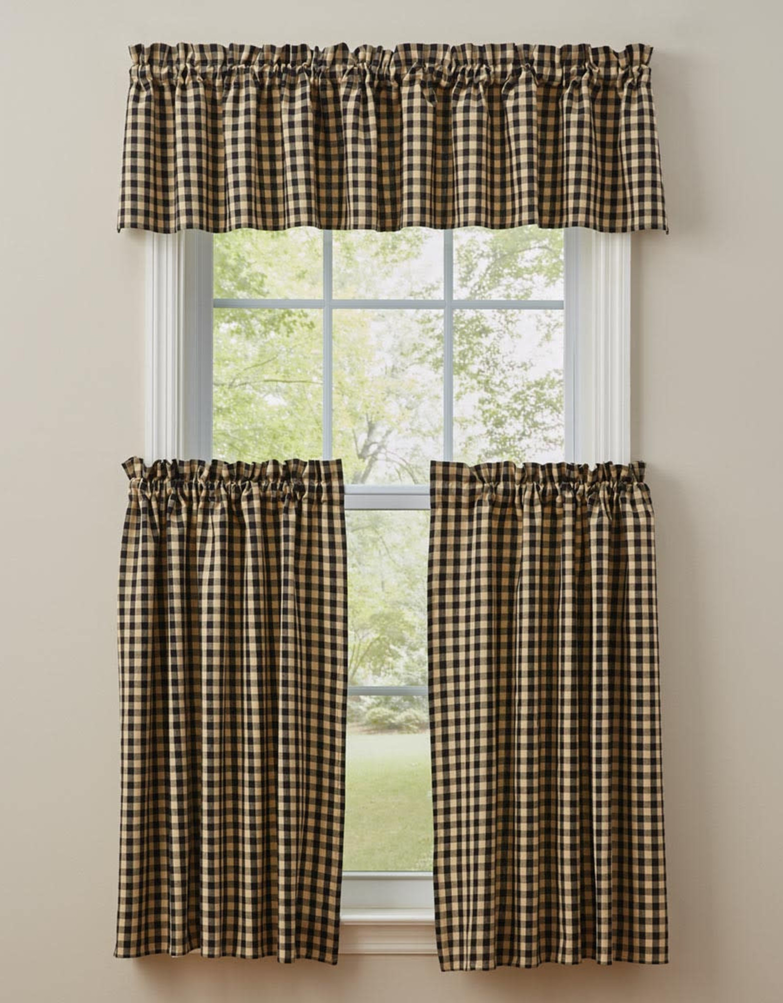 Park Designs BERRY GINGHAM LINED VALANCE
