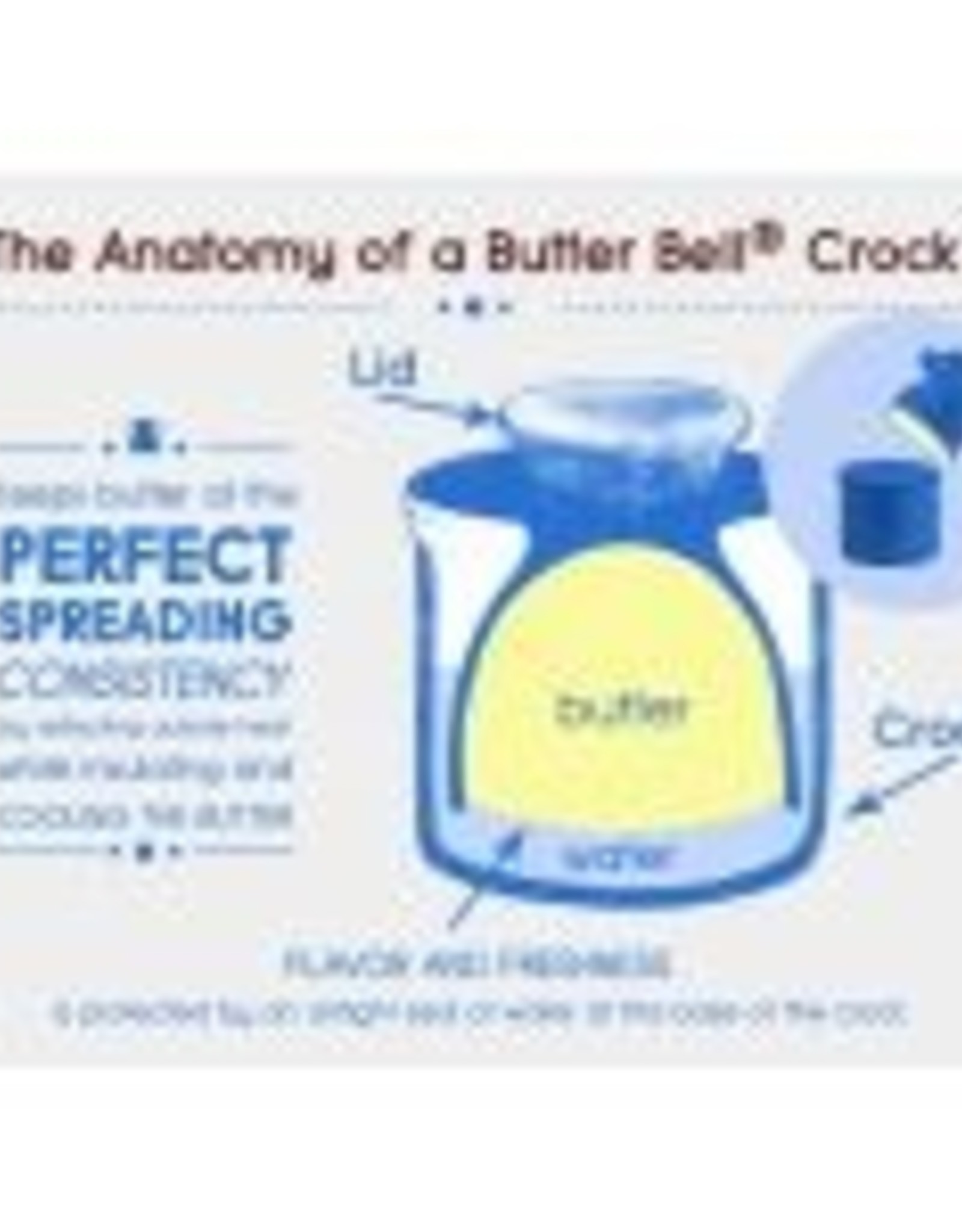 Butter Bell RAISED FLORAL BUTTER BELL