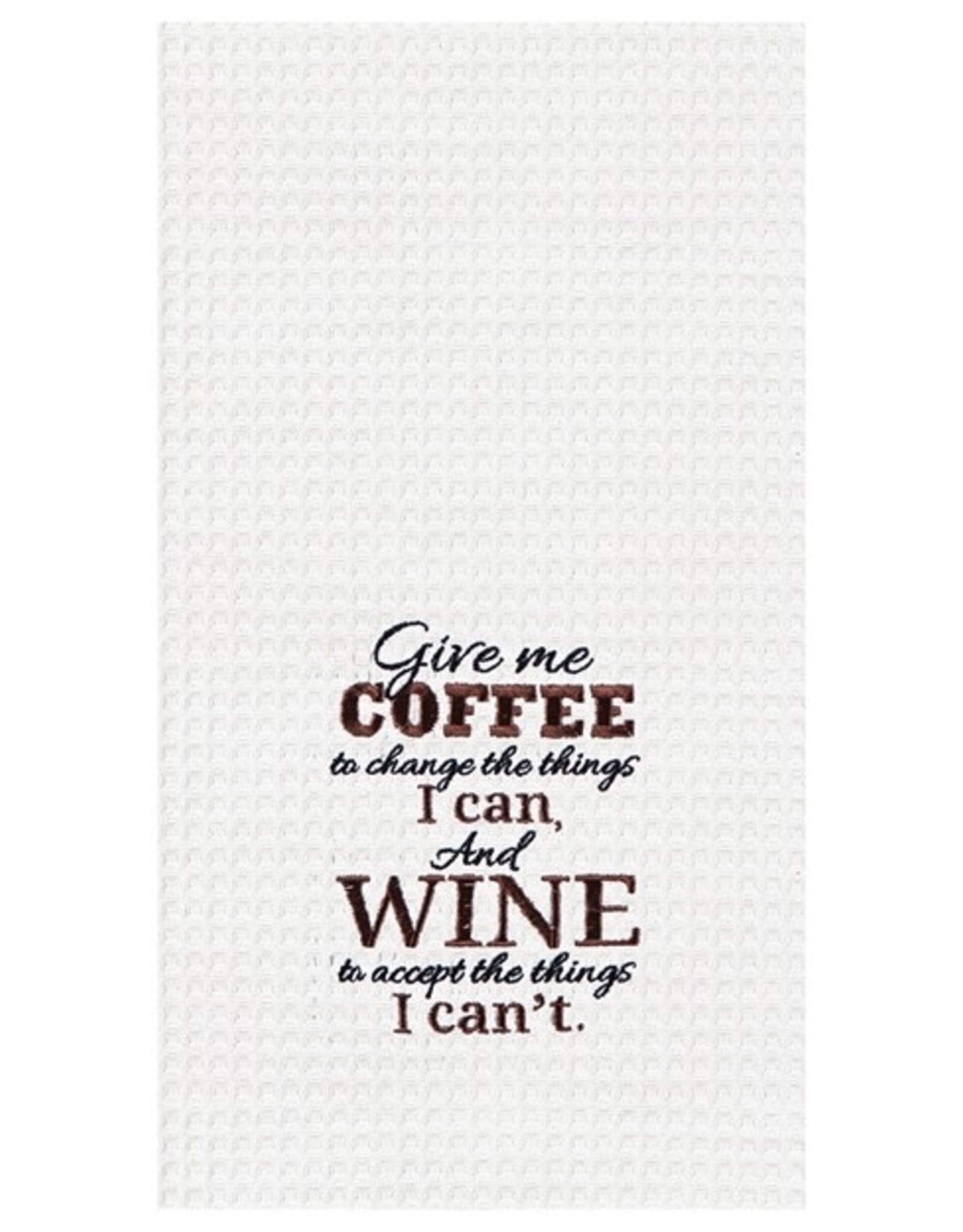 C and F Enterprises GIVE ME COFFEE KITCHEN TOWEL