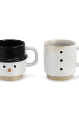 Demdaco SNOWMAN STACKED MUGS SET