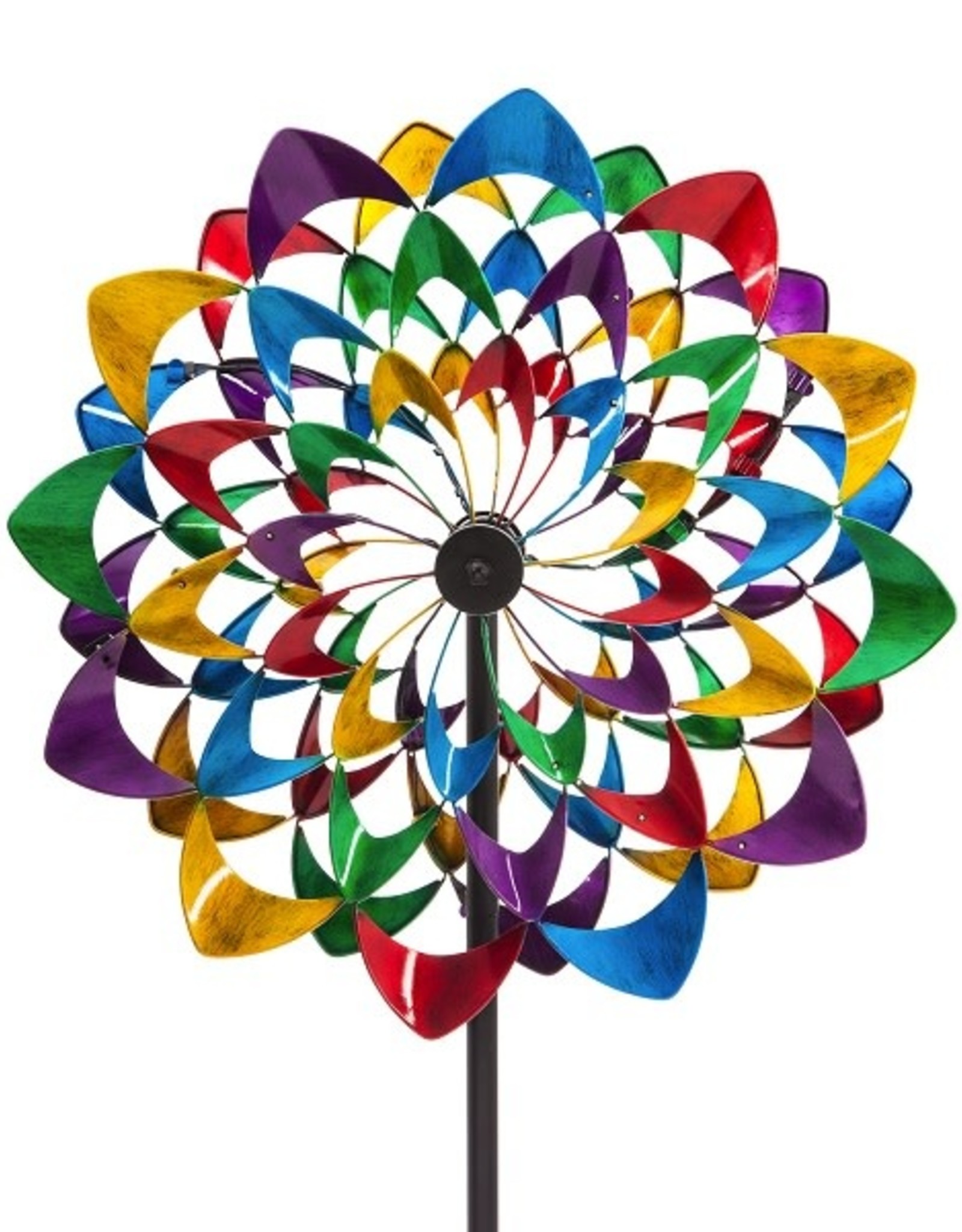 Evergreen COLORFUL WIND POWERED LIGHTED WIND SPINNER