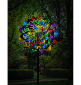Evergreen COLORFUL WIND POWERED LIGHTED WIND SPINNER