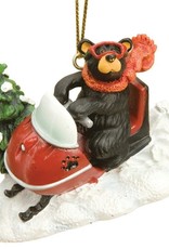 Demdaco SNOWMOBILE BEAR ORNAMENT