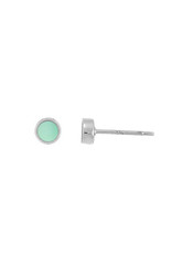 Boma BELLE GREEN MOTHER OF PEARL STUD EARRING