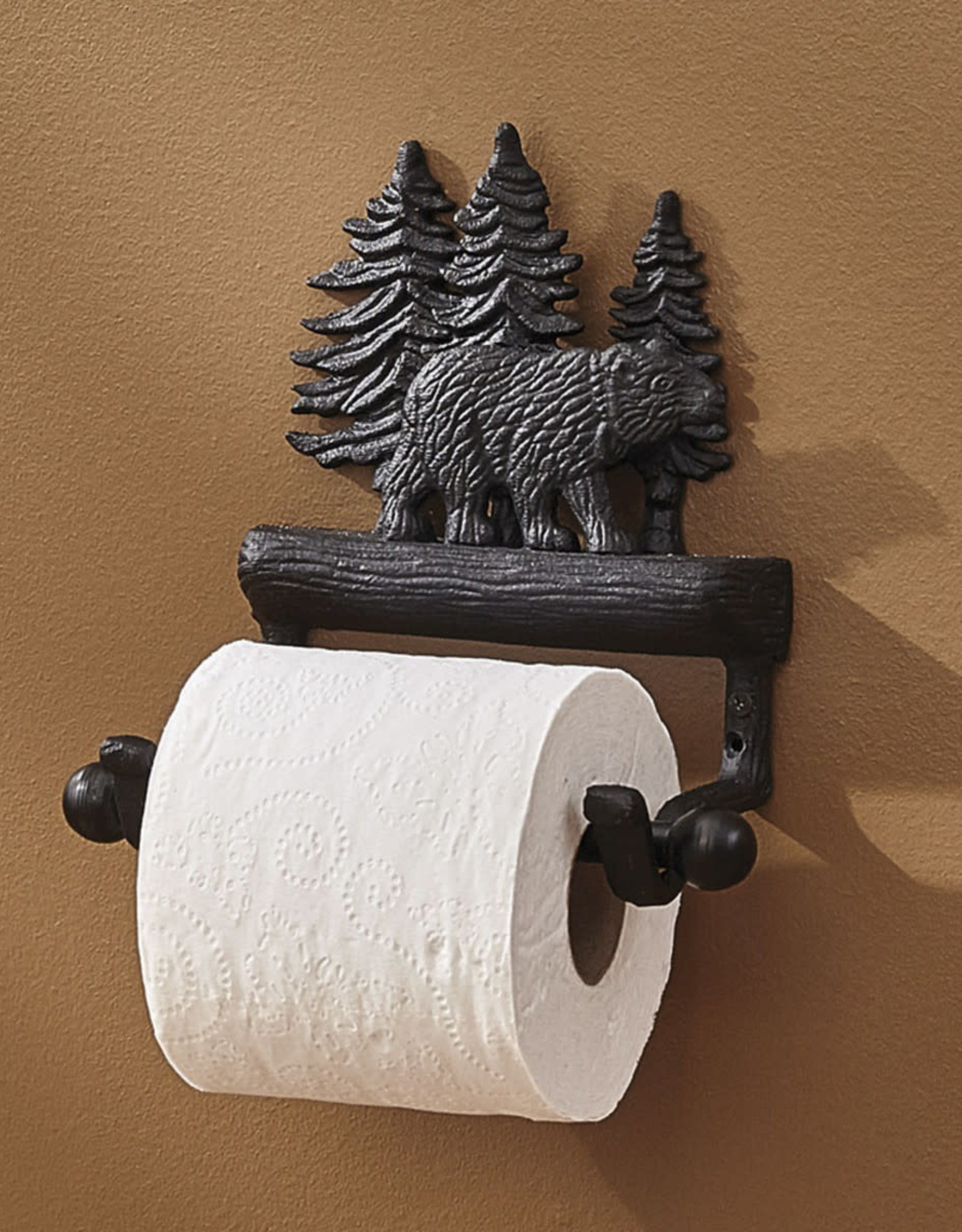 Park Designs BLACK BEAR TOILET TISSUE HOLDER