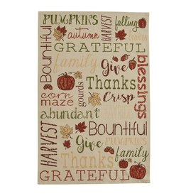 Harvest Sentiments by Park Designs Table Runner 54" Fall Autumn Thanksgiving