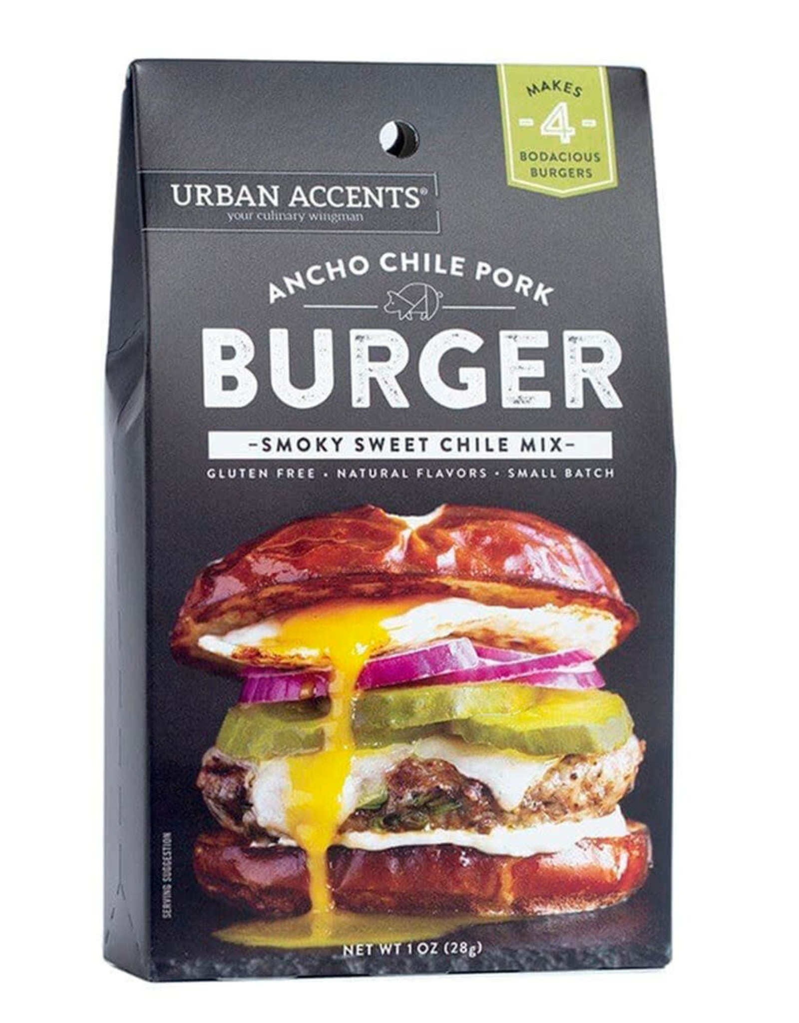 Urban Accents ANCHO CHILI PORK BURGER