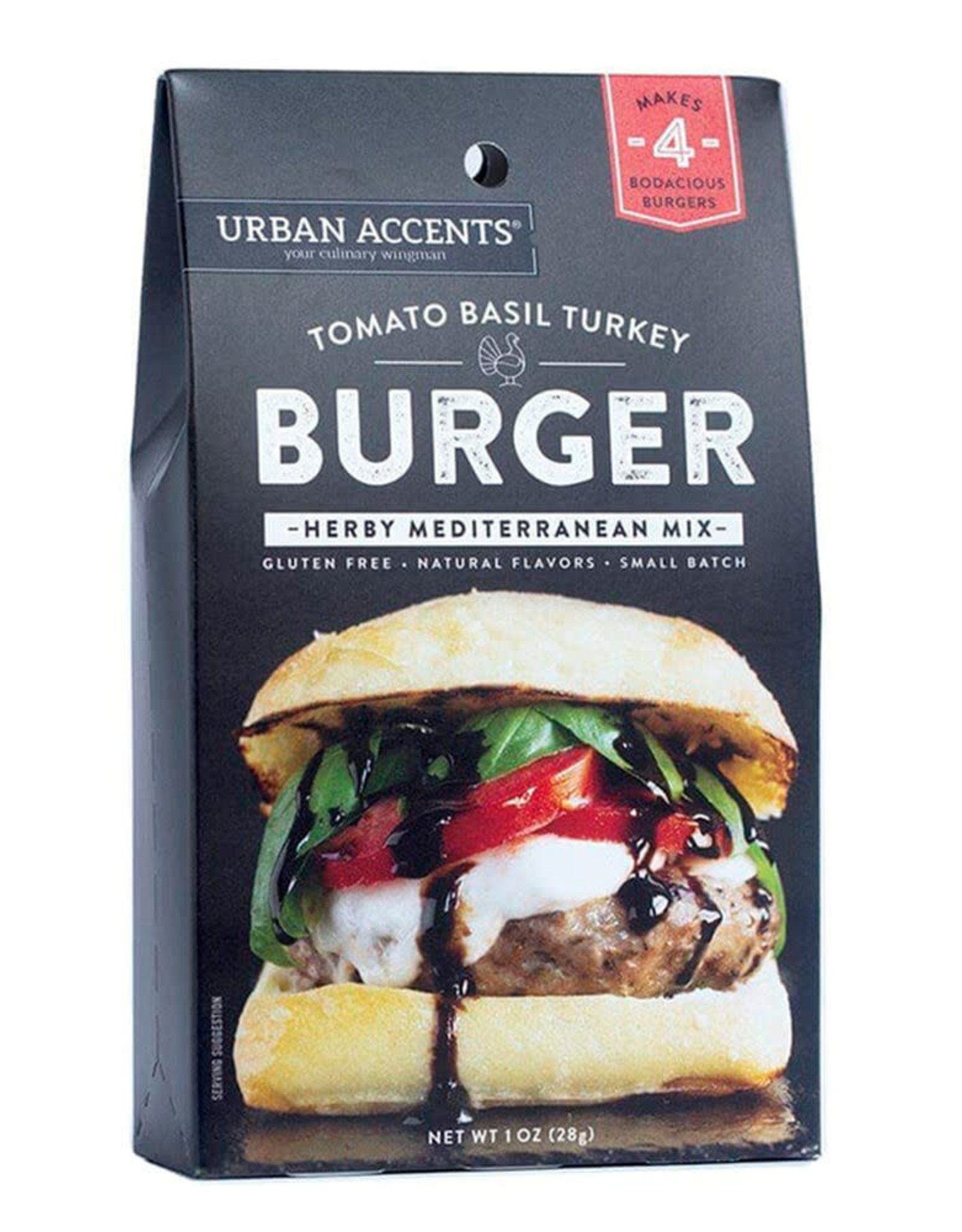 Urban Accents TOMATO BASIL TURKEY BURGER SEASONING MIX