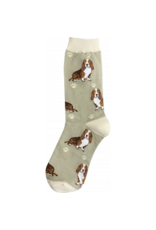 E and S BASSET HOUND HAPPY TAILS SOCKS