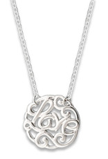 Chain and Hoop/Siloro SCROLLED LOVE NECKLACE