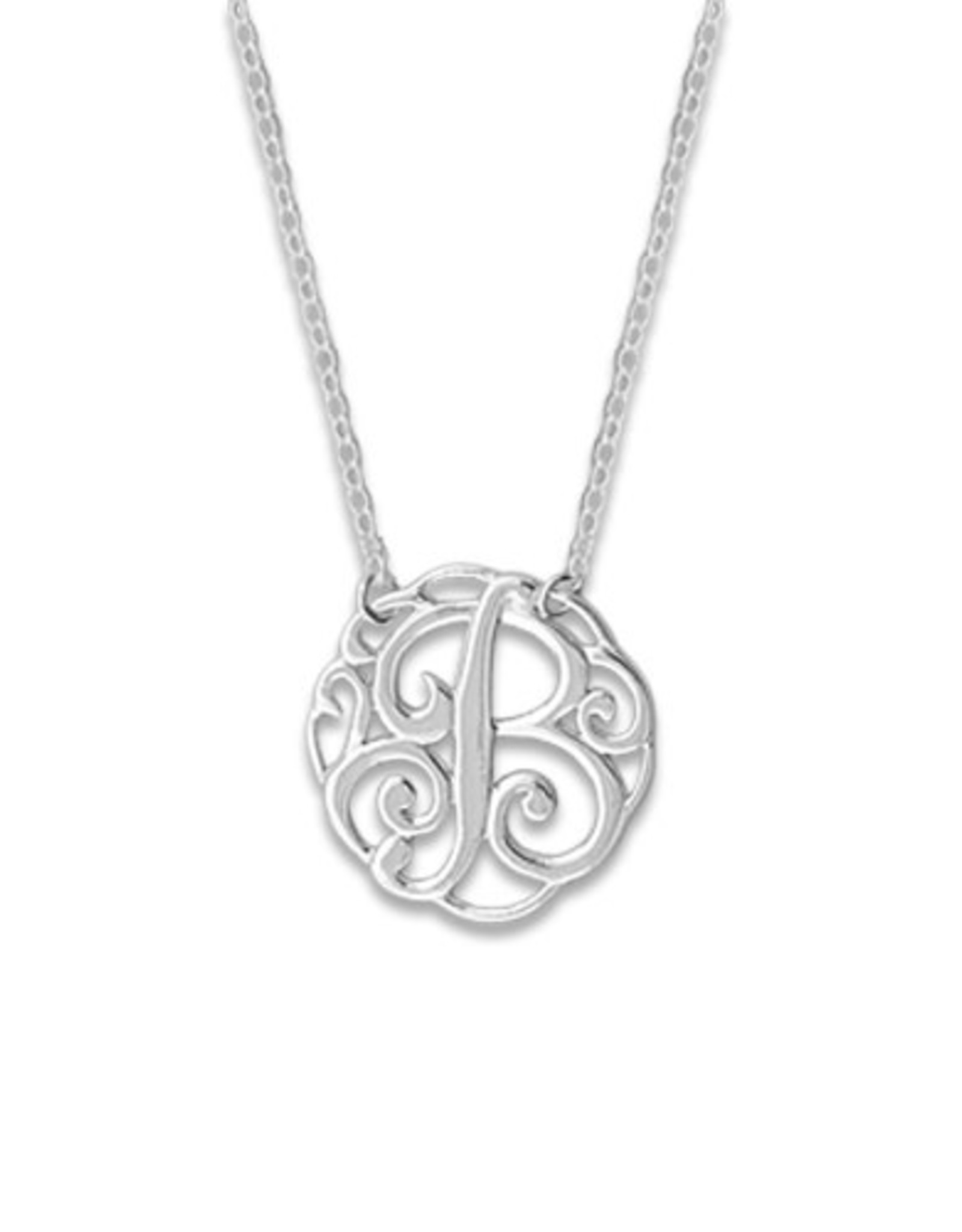 Chain and Hoop/Siloro MONOGRAM NECKLACE