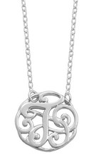 Chain and Hoop/Siloro MONOGRAM NECKLACE