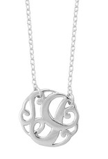 Chain and Hoop/Siloro MONOGRAM NECKLACE