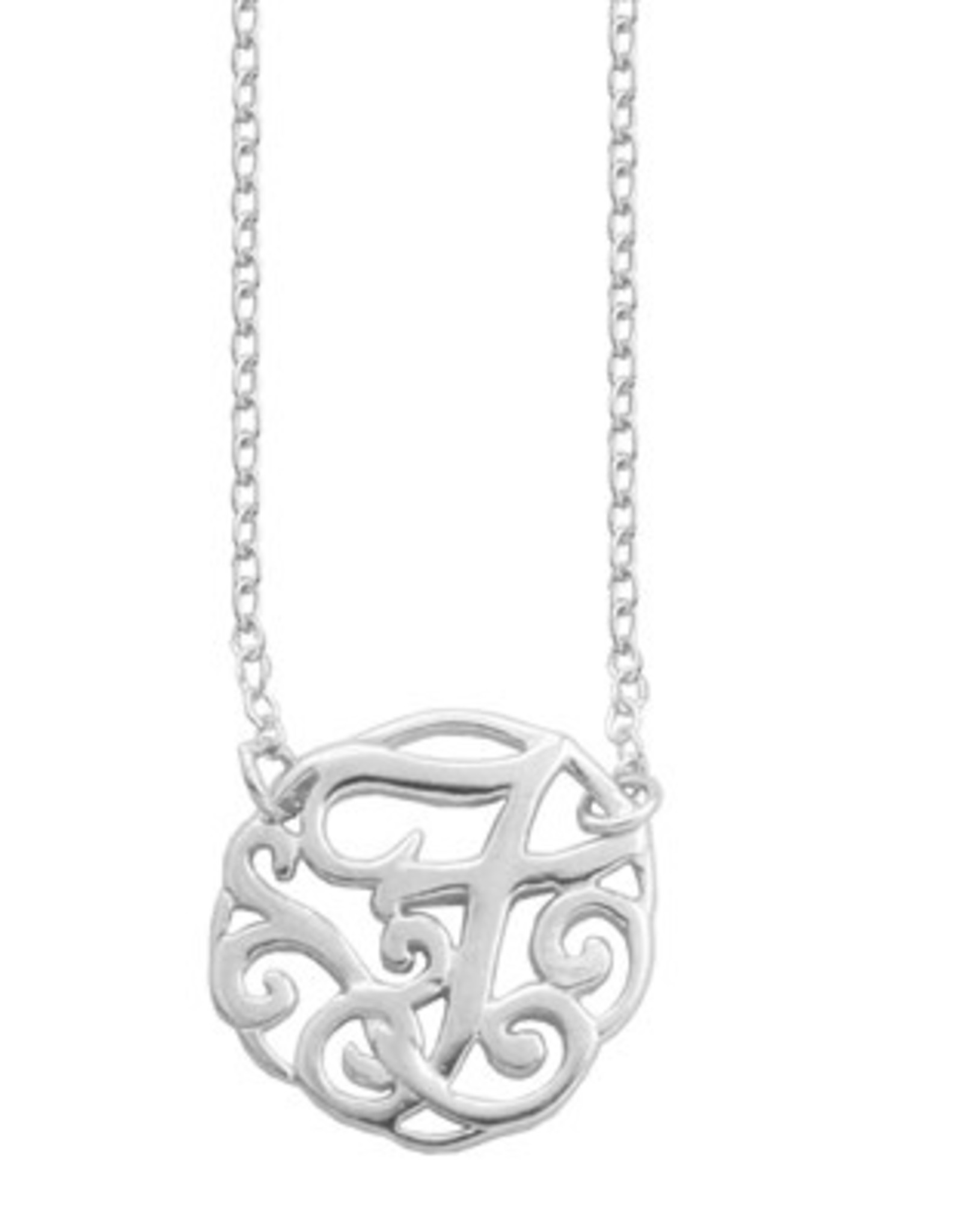 Chain and Hoop/Siloro MONOGRAM NECKLACE