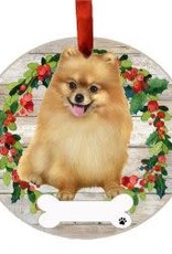 E and S POMERANIAN BODY WREATH ORNAMENT