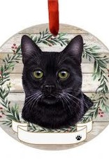 E and S CAT WREATH ORNAMENT